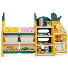 3-in-1 Kids Storage Organizer   Book Rack