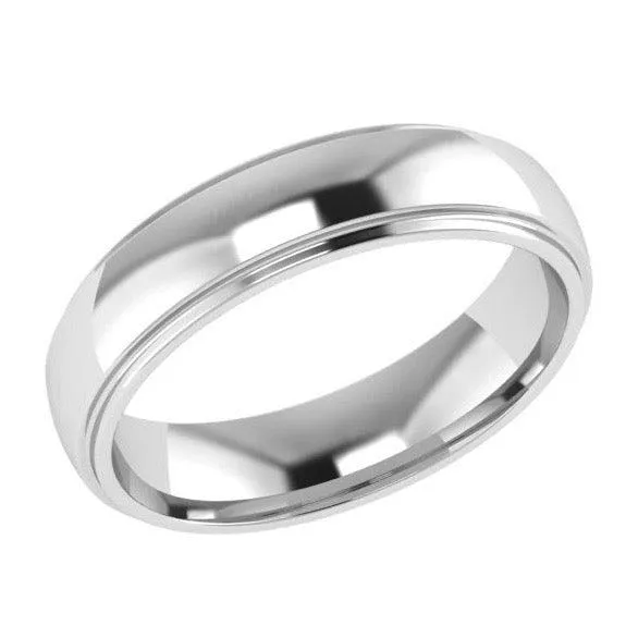 5mm Men's Wedding Band Ring 14K Gold