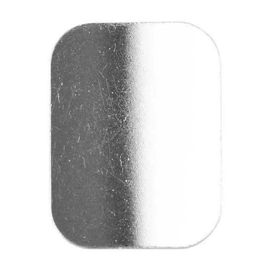 .999 Fine Silver Shape - Rounded Rectangle - 12 x 16mm - Pkg/1