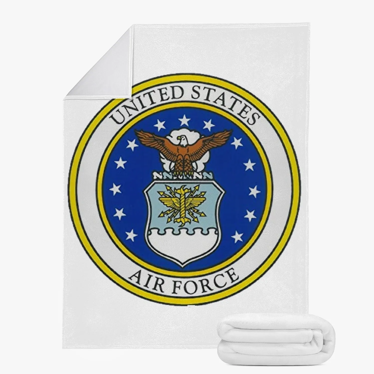 Air Force Trends Dual-sided Stitched Fleece Blanket