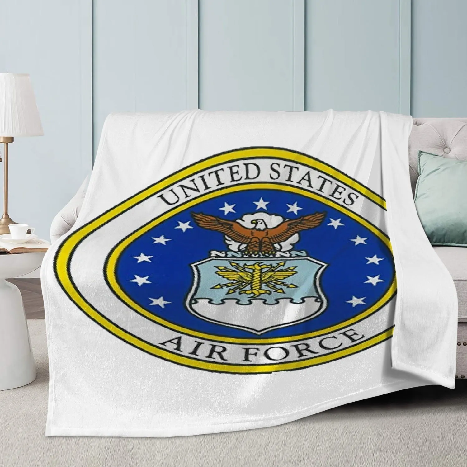 Air Force Trends Dual-sided Stitched Fleece Blanket