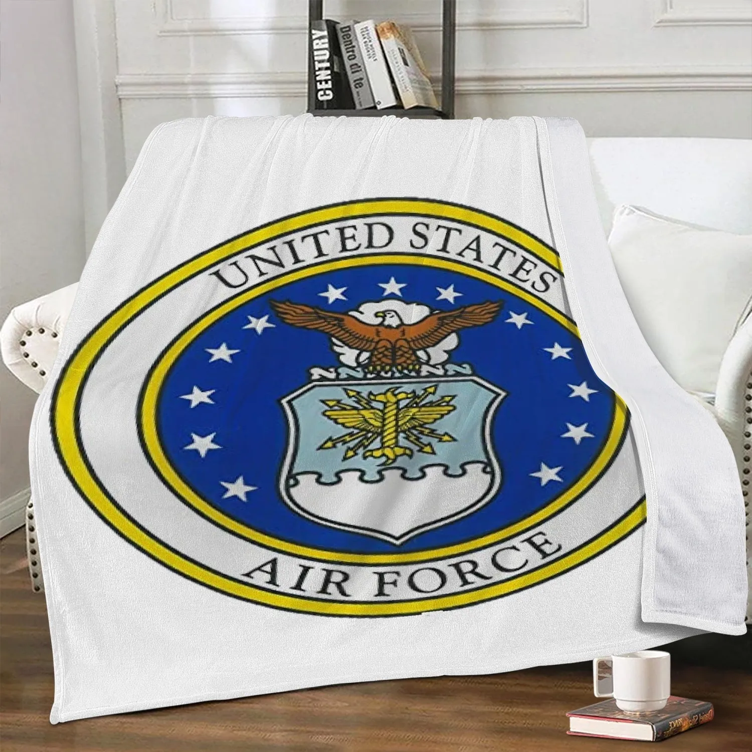 Air Force Trends Dual-sided Stitched Fleece Blanket