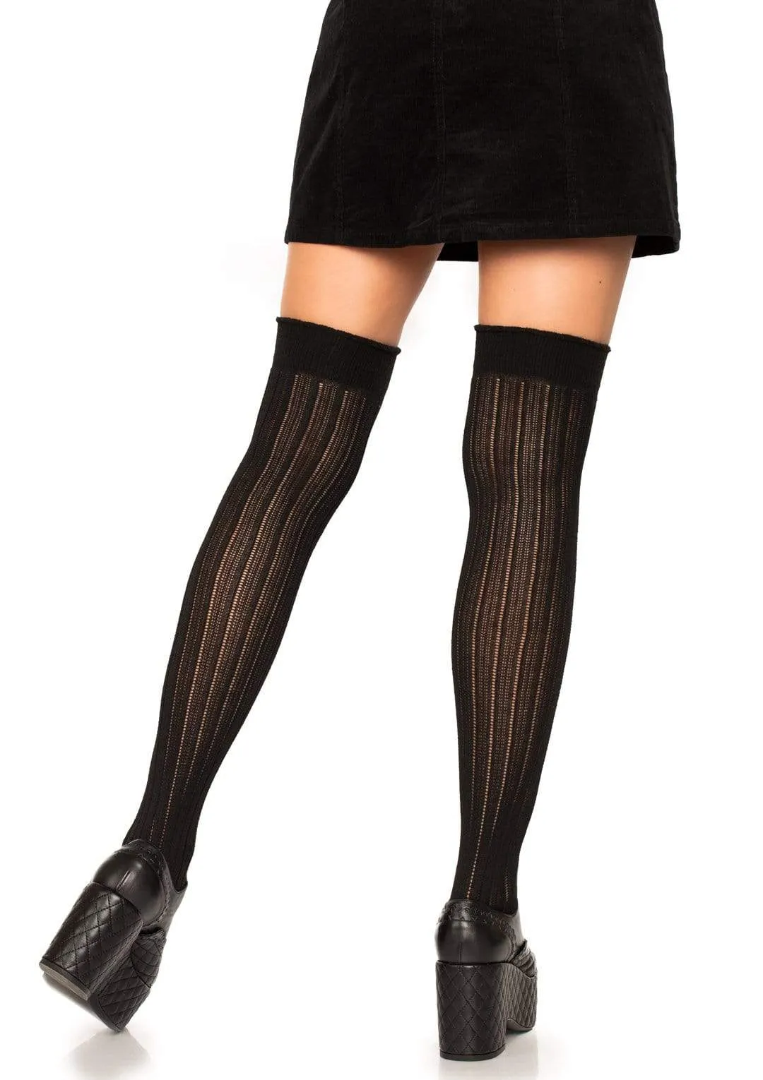 Angie Rib Knit Knee Socks