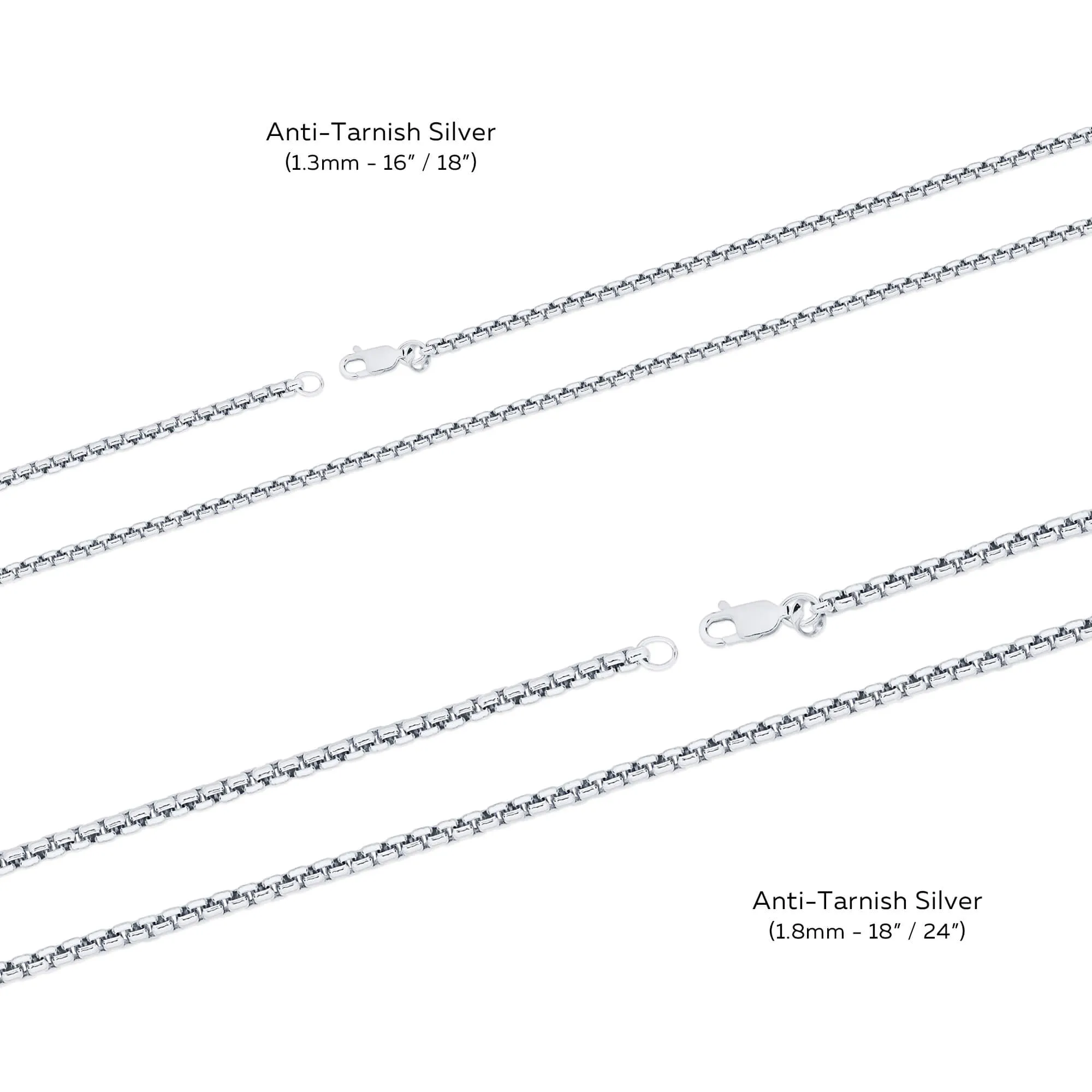 Anti-Tarnish Silver Necklace (1.8mm)