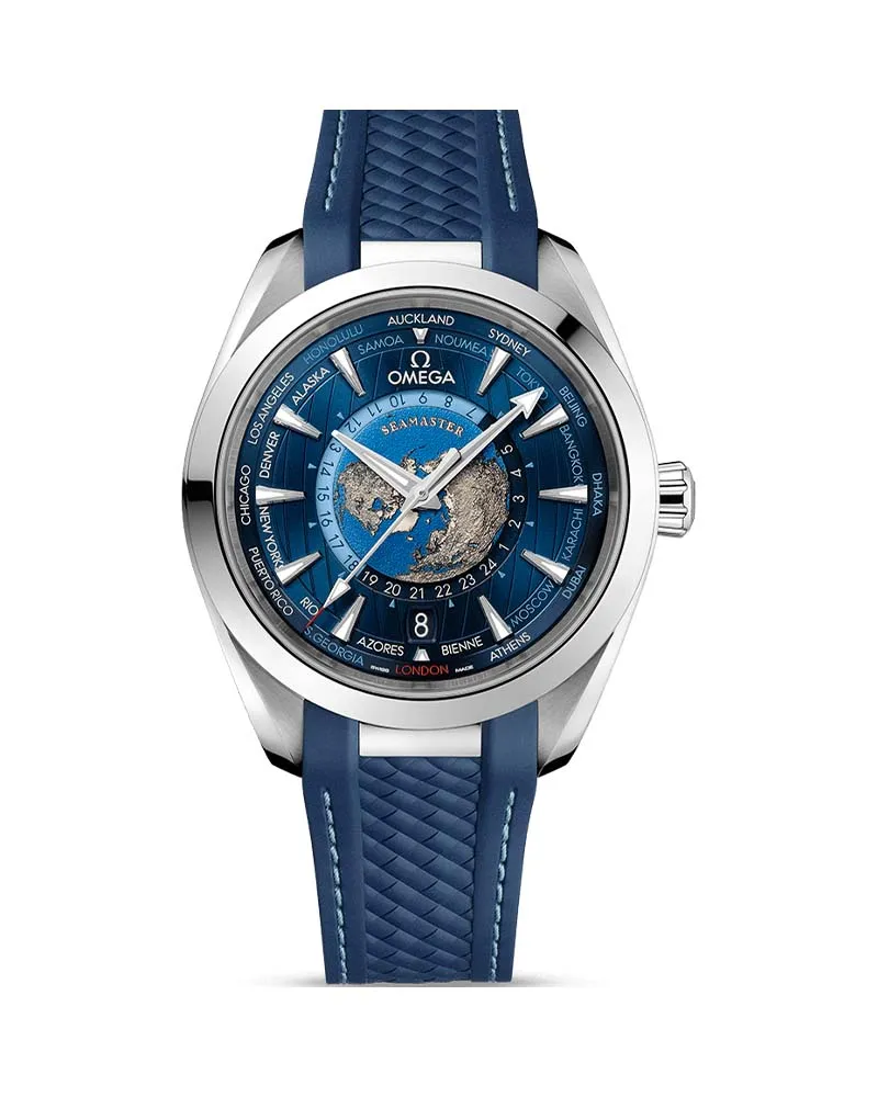 AQUA TERRA 150MCO-AXIAL MASTER CHRONOMETER GMT WORLDTIMER 43 MM