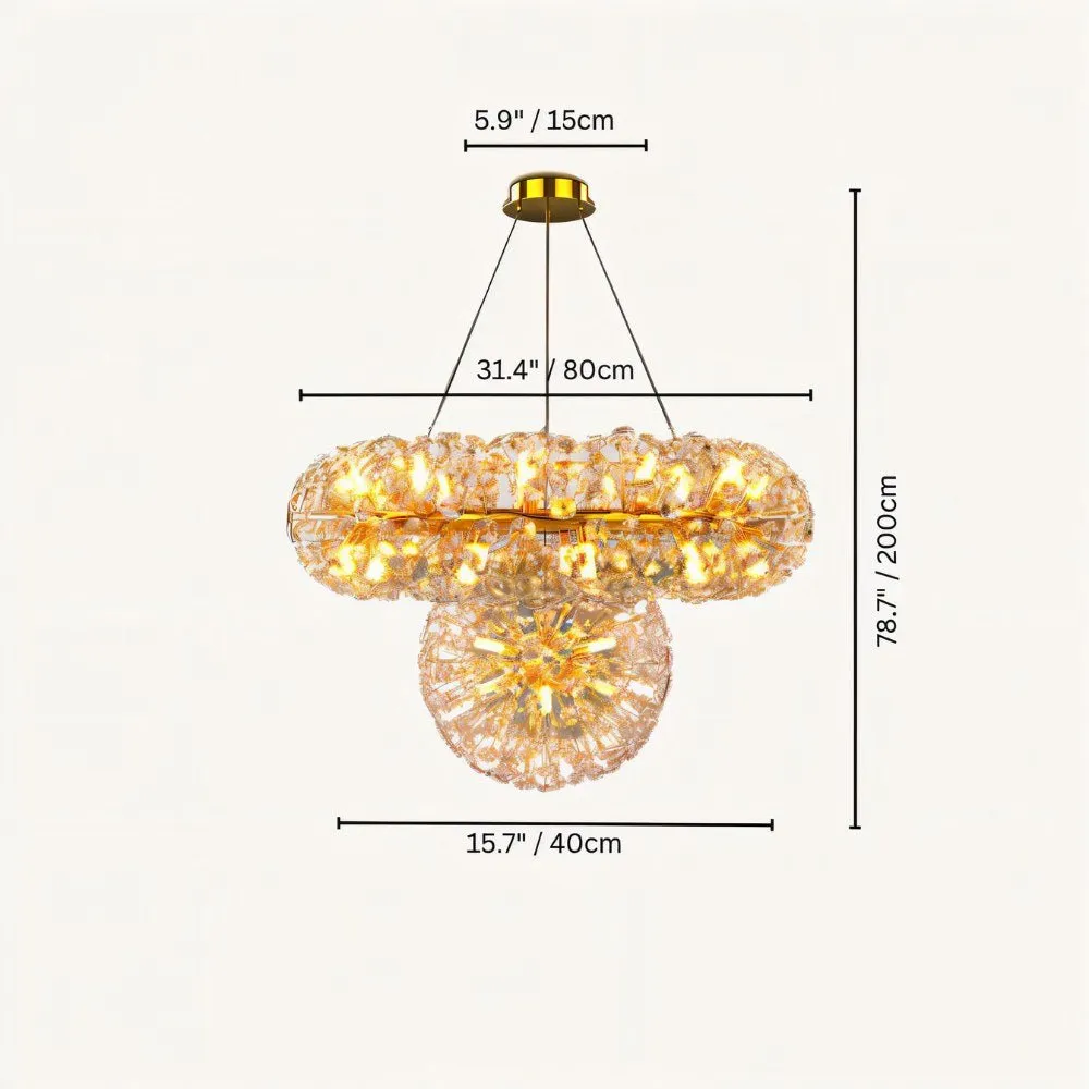 Arabella Crystal Tiered Chandelier