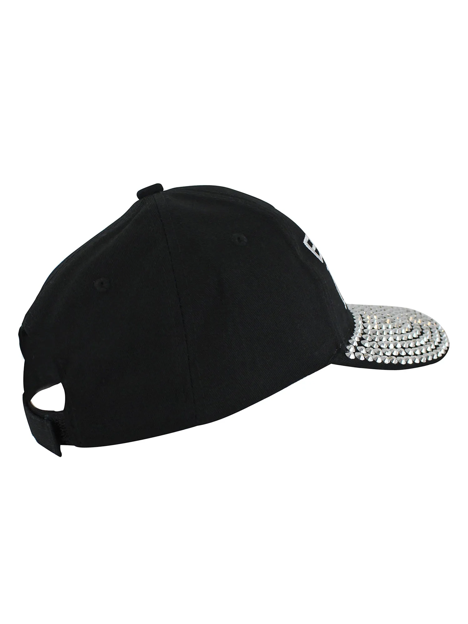 Baseball Mom Black Rhinestone Covered Baseball Cap