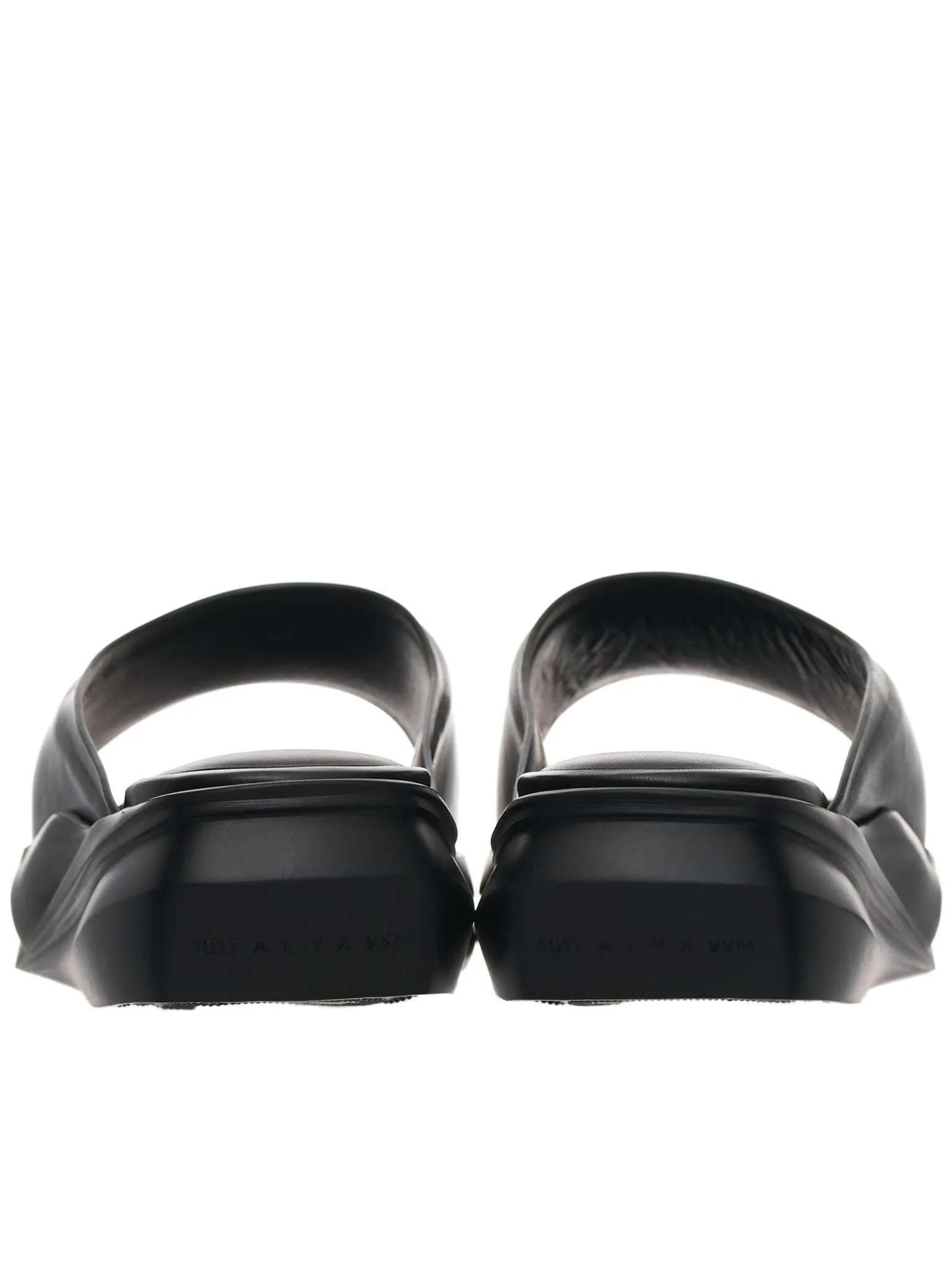 Black Leather Mono-Slide (AAMSL0004LE01-BLACK)