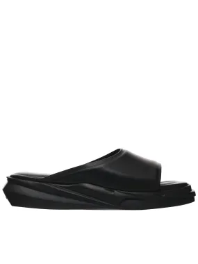 Black Leather Mono-Slide (AAMSL0004LE01-BLACK)