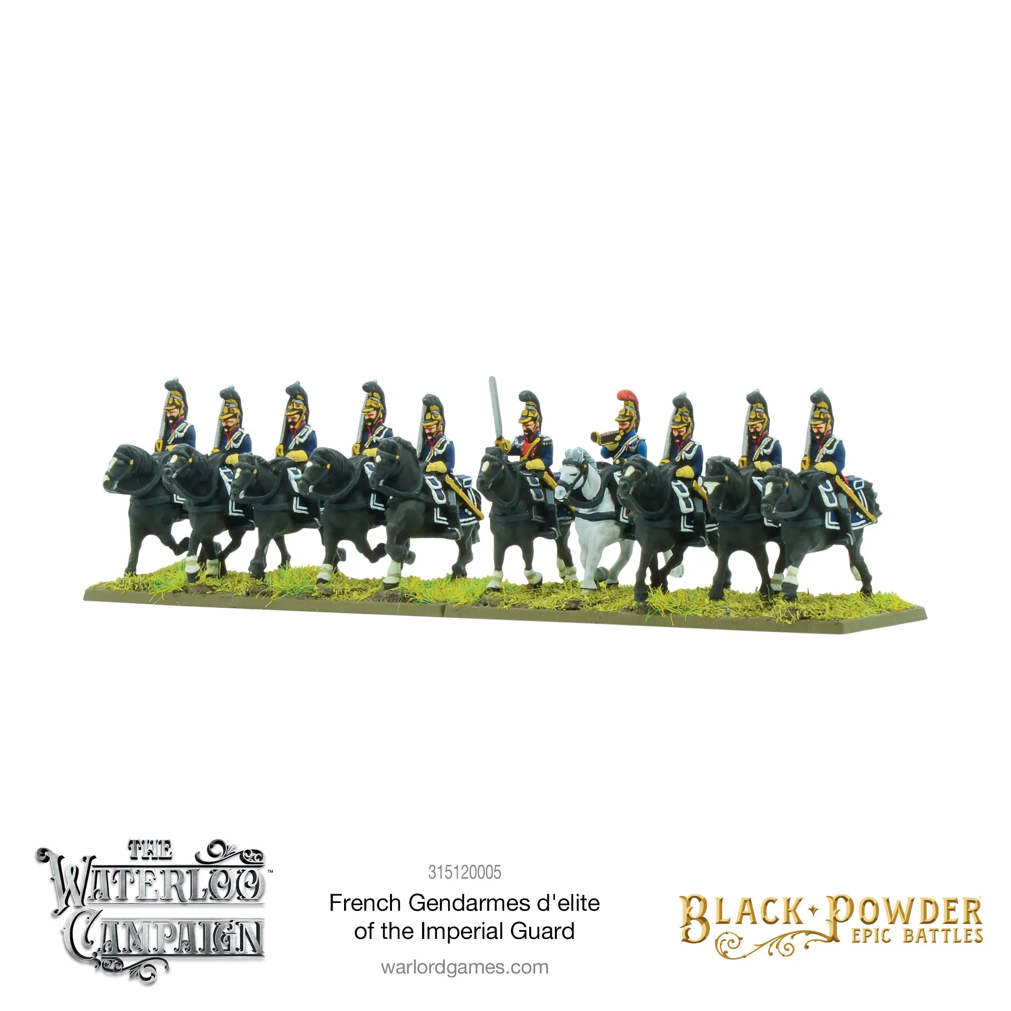 Black Powder Epic Battles: Waterloo - French Gendarmes d'elite of the Imperial Guard