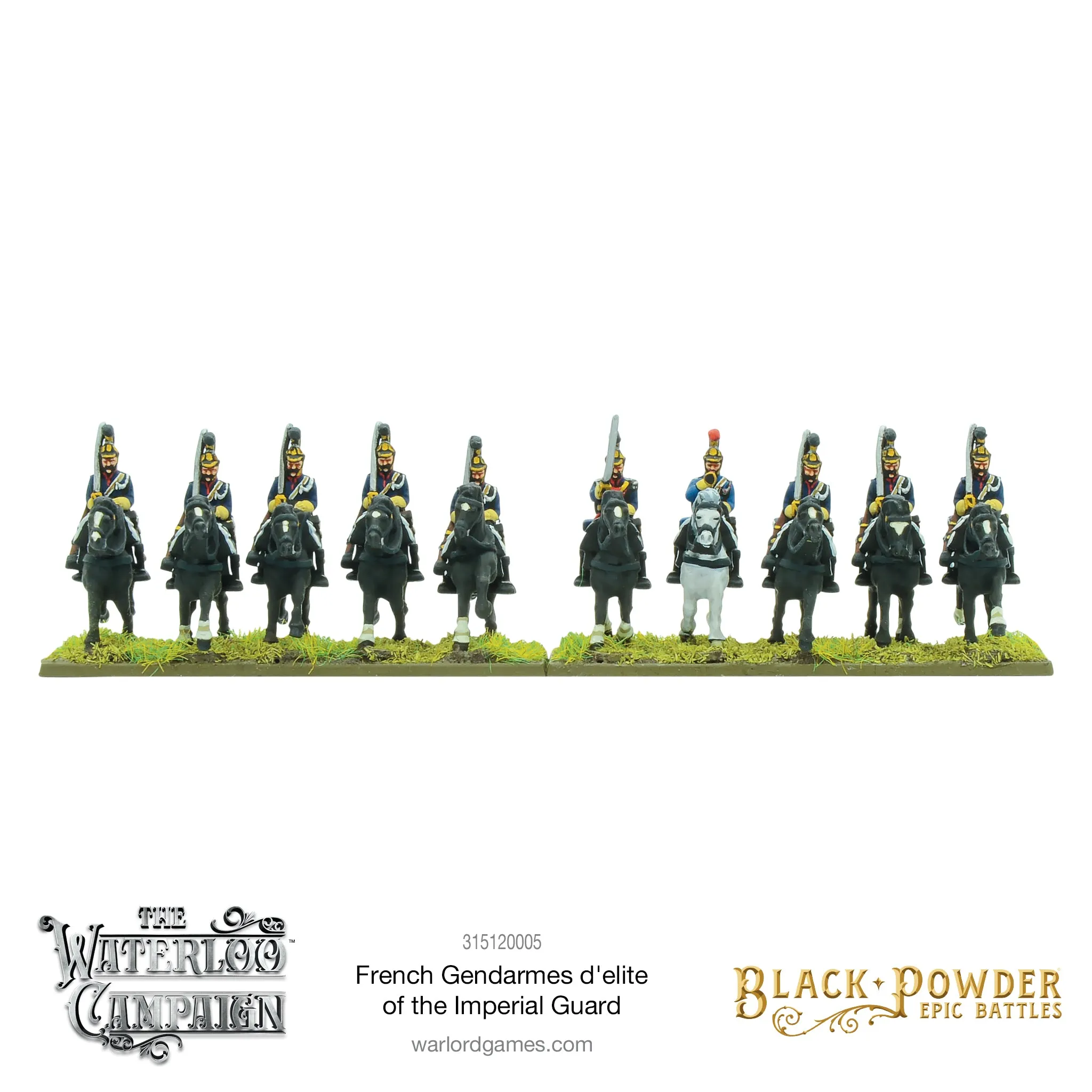 Black Powder Epic Battles: Waterloo - French Gendarmes d'elite of the Imperial Guard