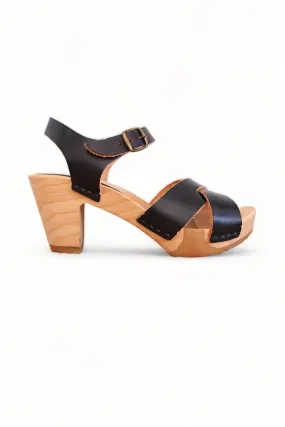 BOSABO SEMINCO VEGETAL NOIR SOLED SANDAL