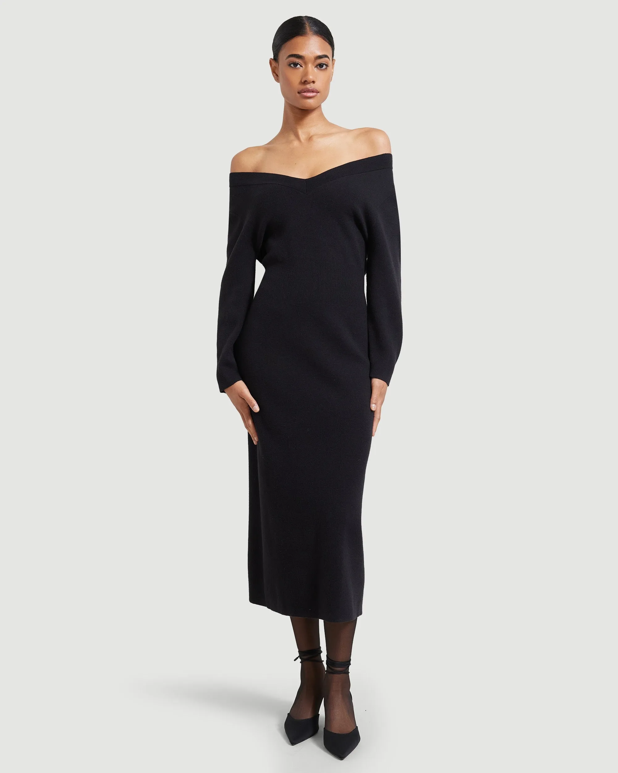 Brea Off-Shoulder Sweater Dress