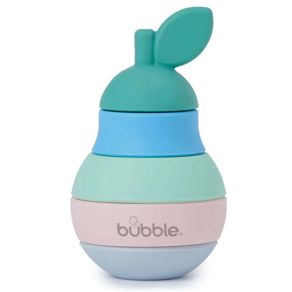 Bubble Silicone Stacking Pear Teether