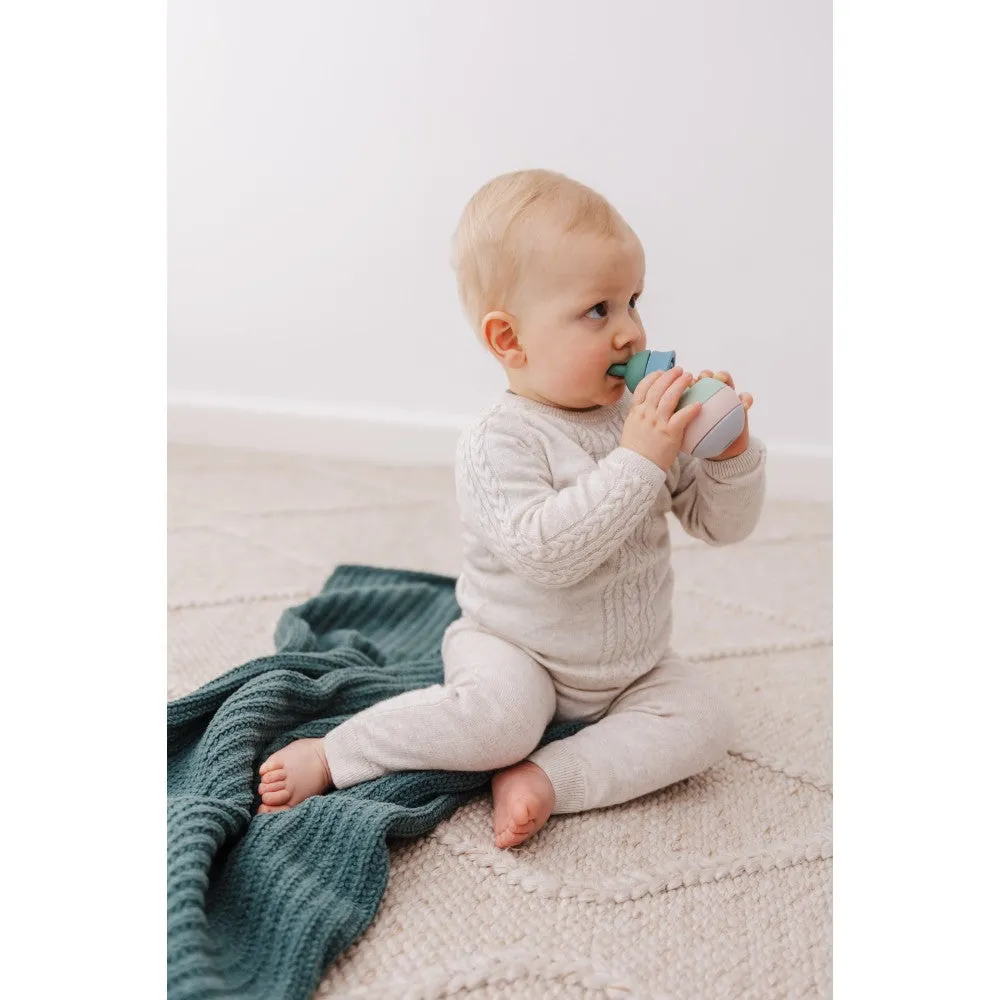 Bubble Silicone Stacking Pear Teether