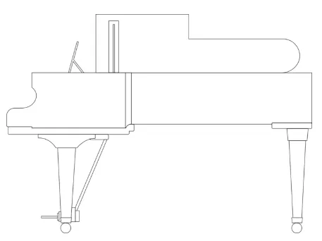 C.Bechstein Concert Grand Piano A192