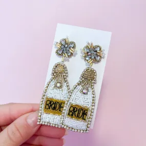 Cheers to the Bride Statement Earrings