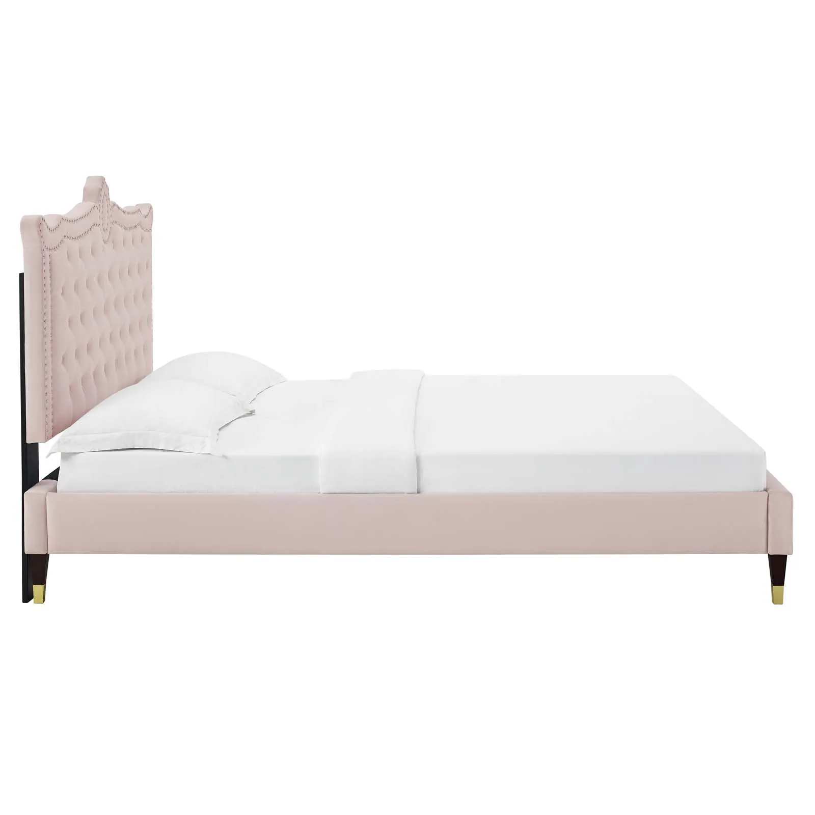 Clara Performance Velvet Platform Bed by Modway