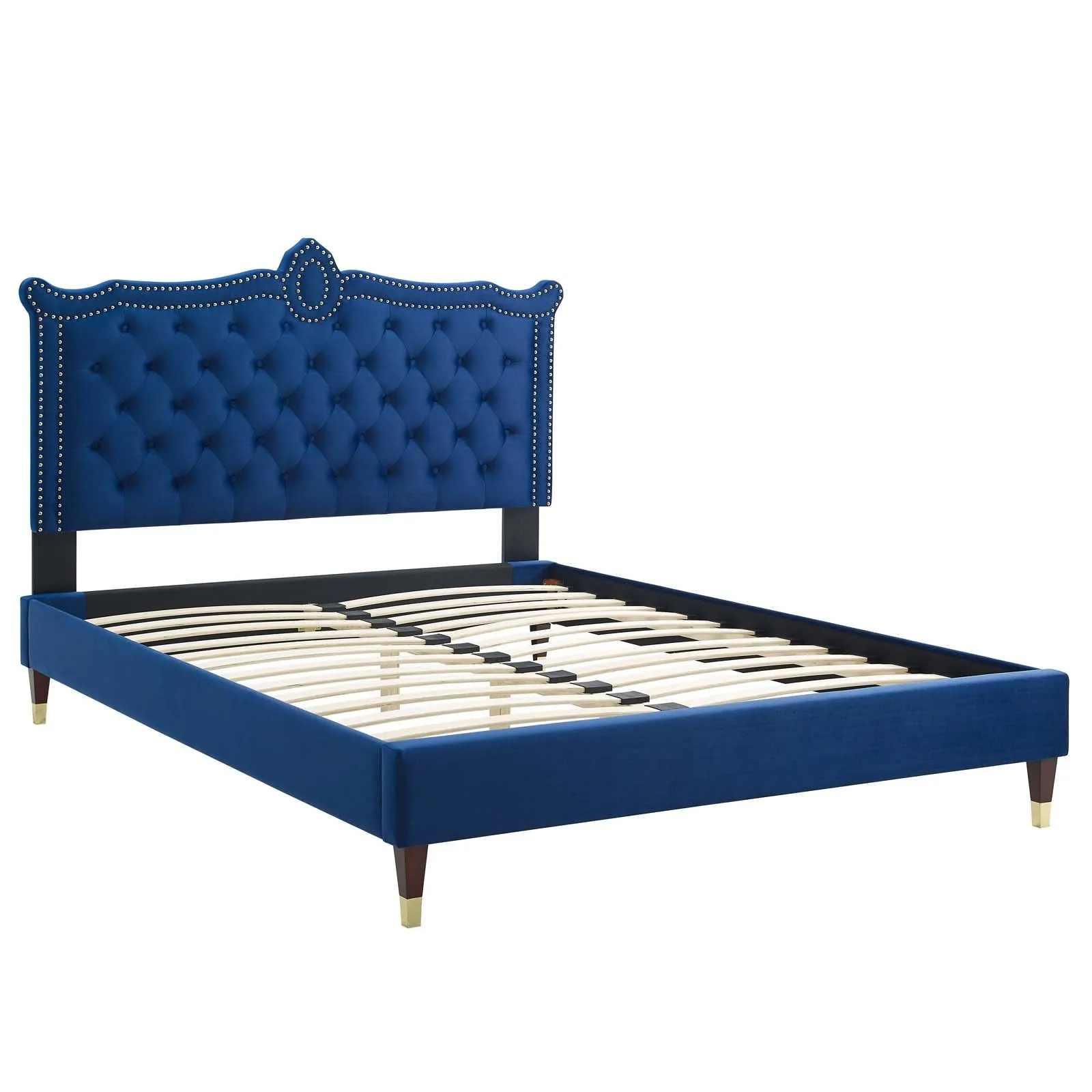 Clara Performance Velvet Platform Bed by Modway