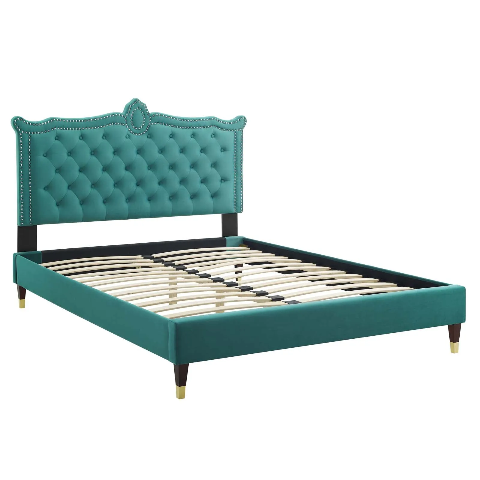 Clara Performance Velvet Platform Bed by Modway