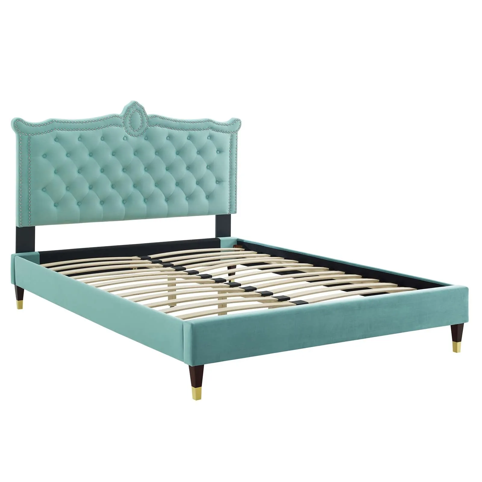 Clara Performance Velvet Platform Bed by Modway