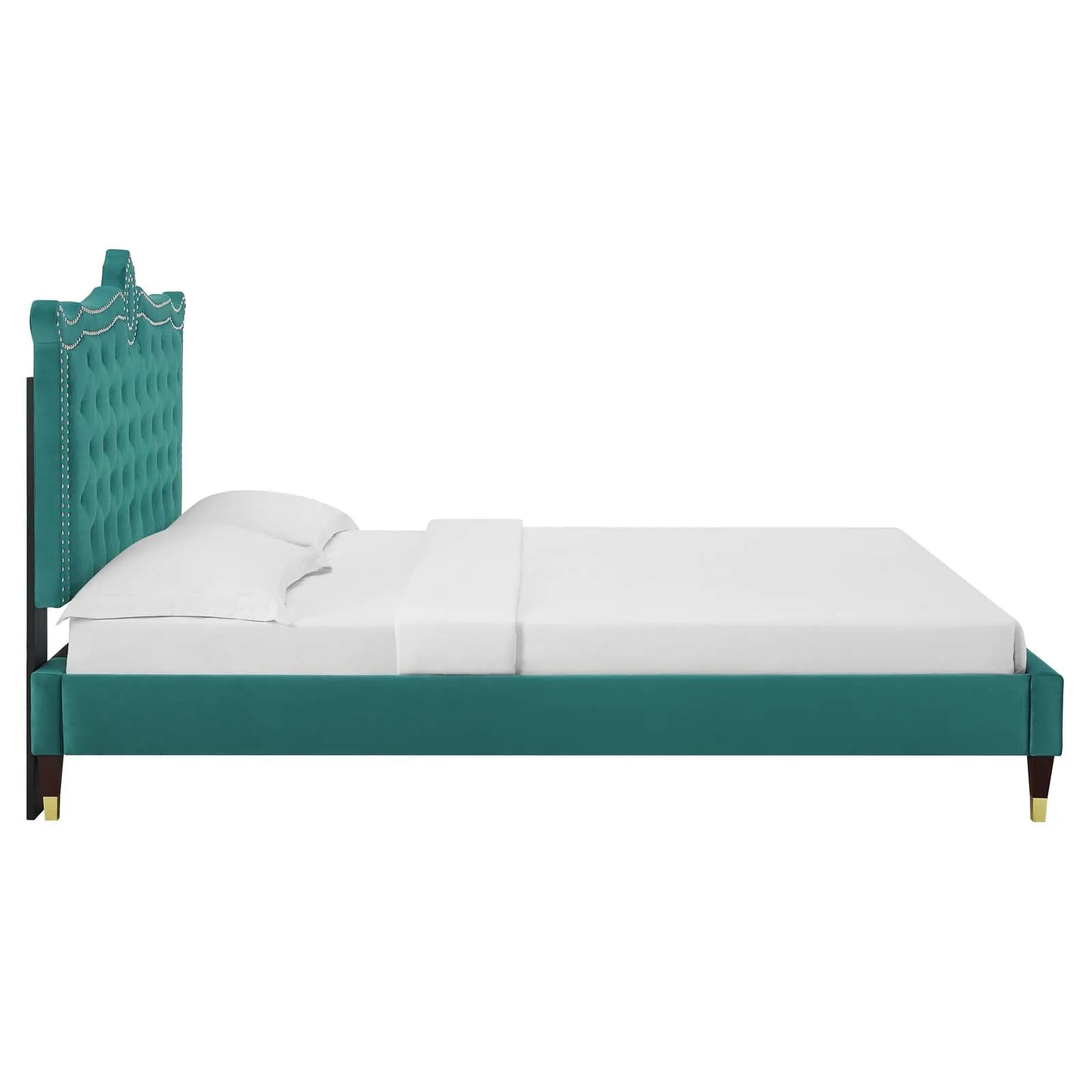 Clara Performance Velvet Platform Bed by Modway