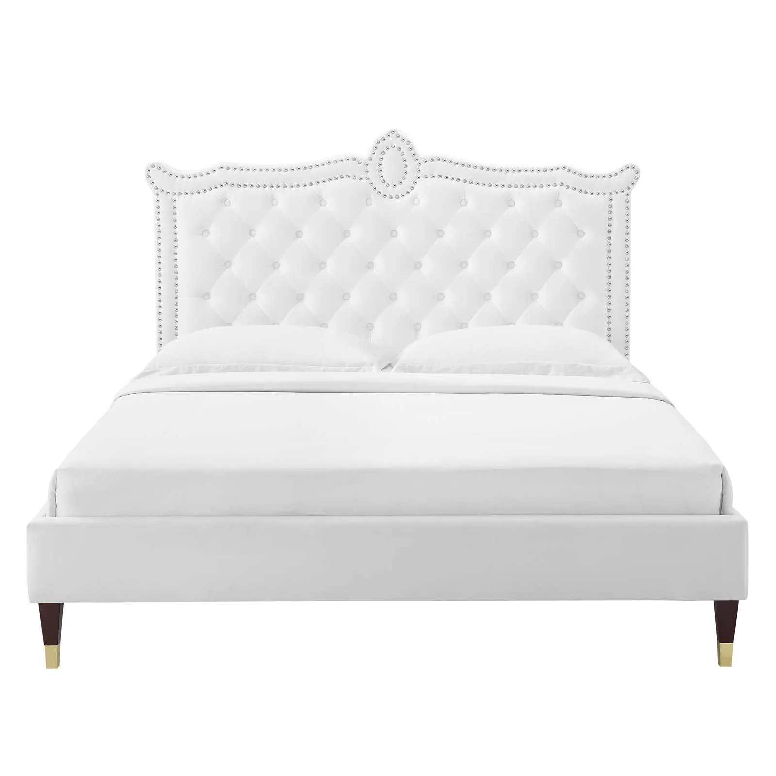 Clara Performance Velvet Platform Bed by Modway