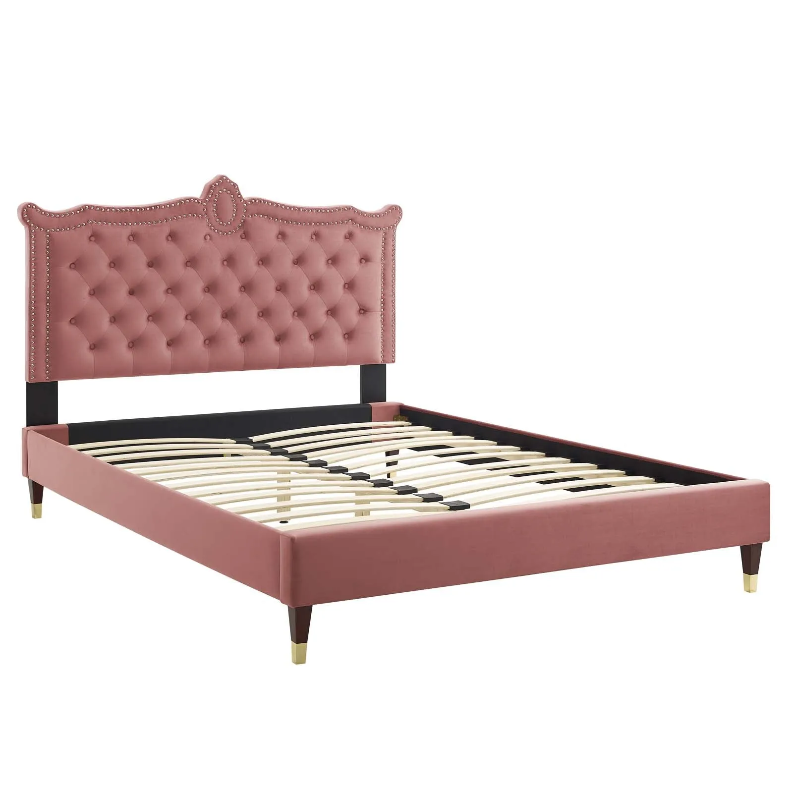 Clara Performance Velvet Platform Bed by Modway