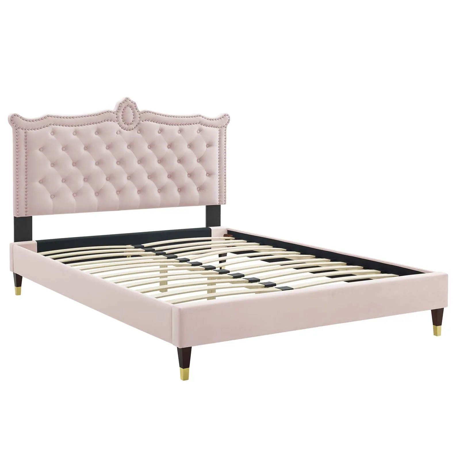 Clara Performance Velvet Platform Bed by Modway