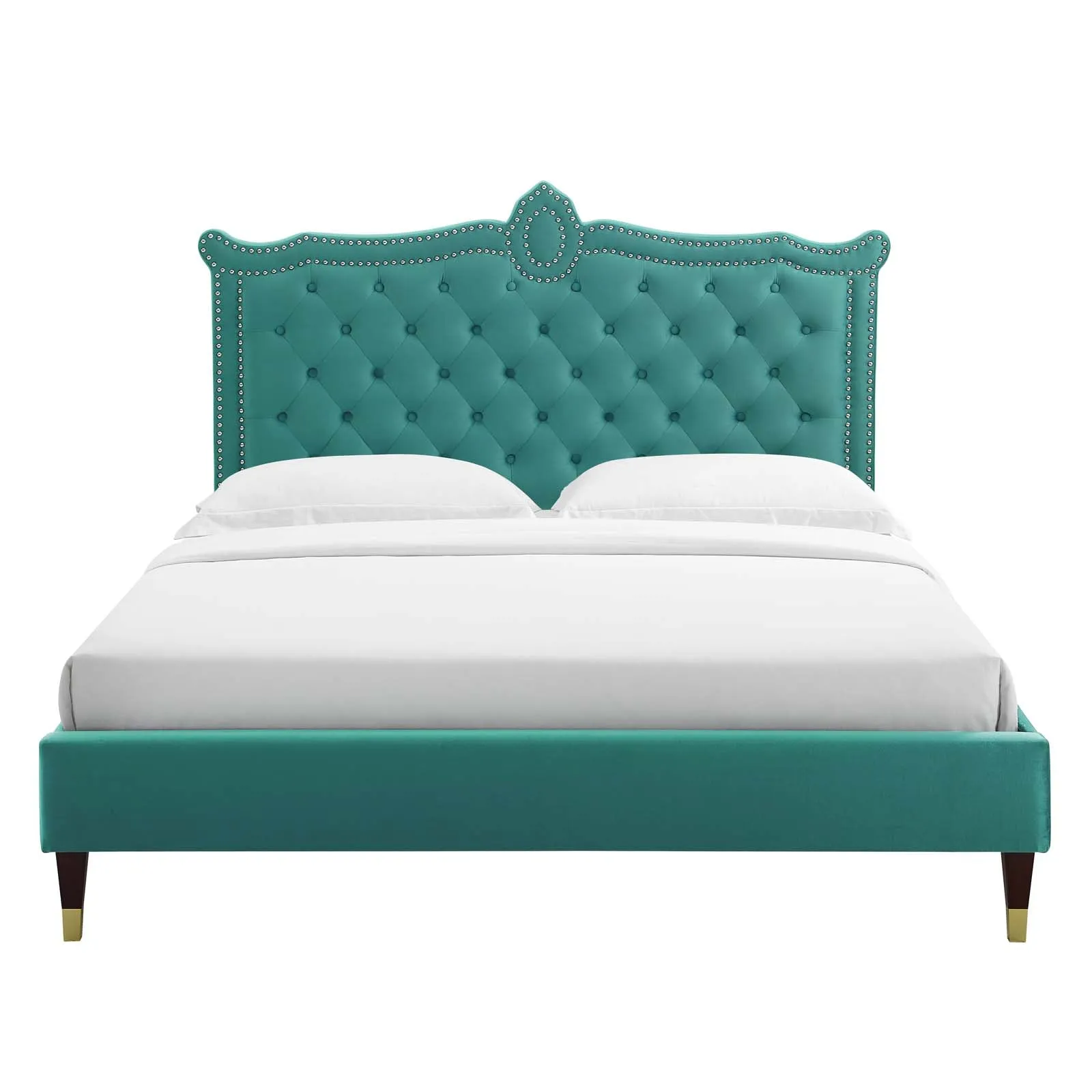 Clara Performance Velvet Platform Bed by Modway