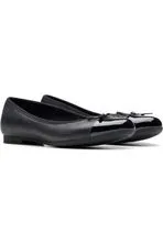 Clarks Scala Bloom Youth black leather