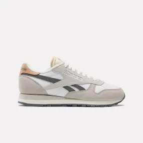 Classic Leather Shoes White/Moonstone/Grey