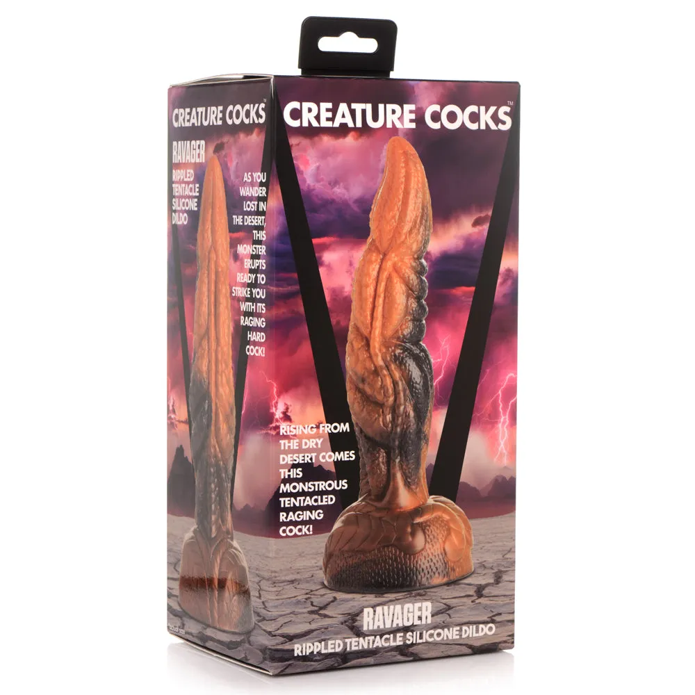 Creature Cocks Ravager Rippled Silicone Tentacle Dildo