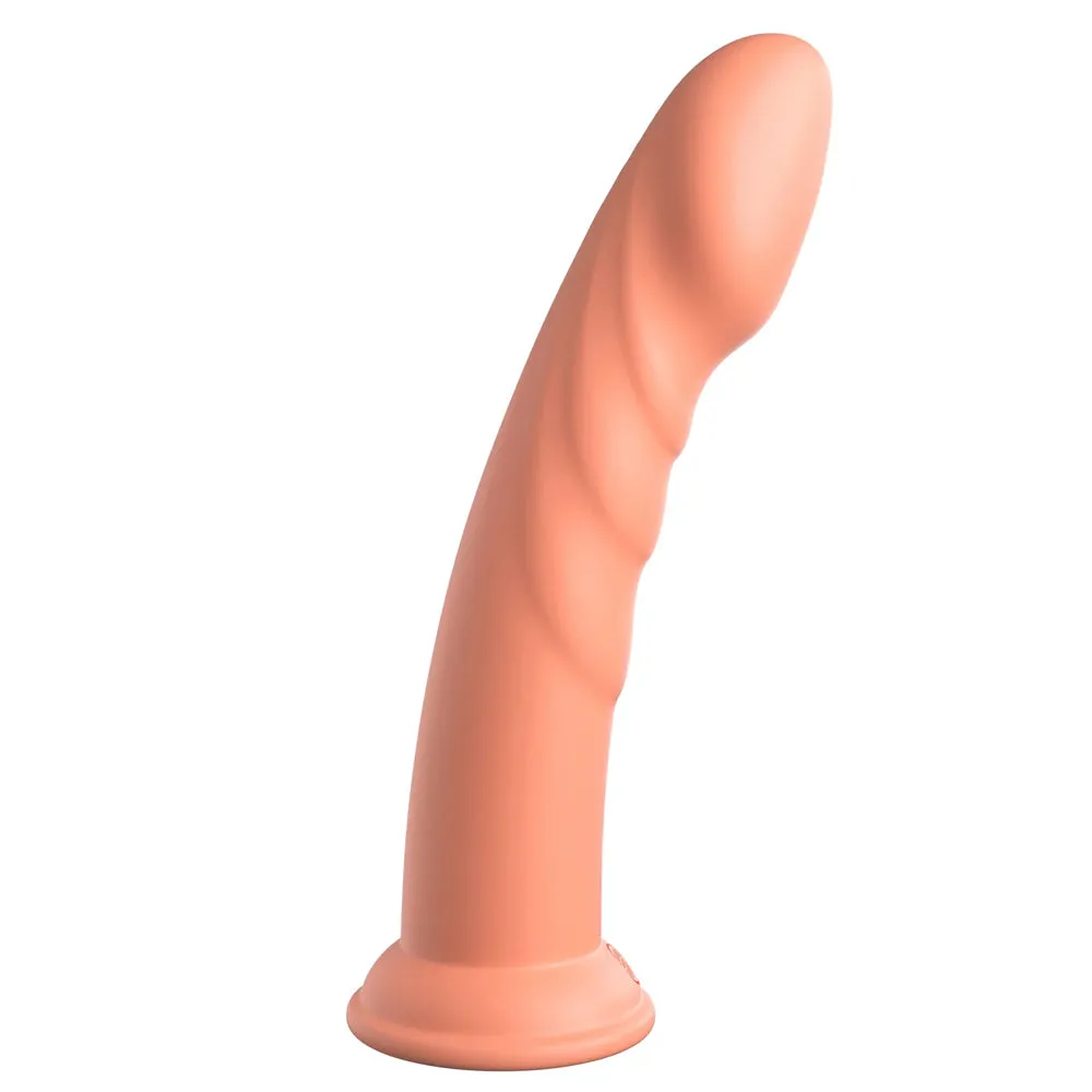 Dillio Super Eight 8" Ridged Platinum Cured Silicone Dildo