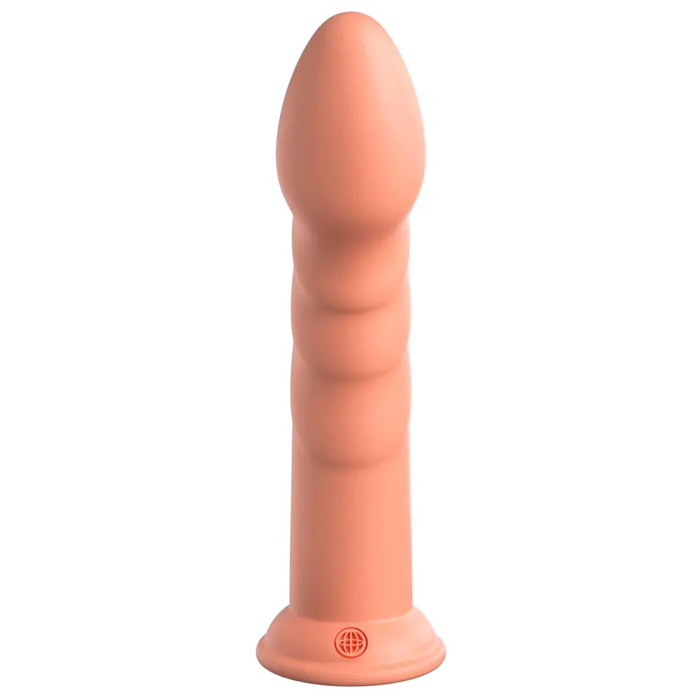 Dillio Super Eight 8" Ridged Platinum Cured Silicone Dildo