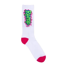 Flaming Hot Socks (White)