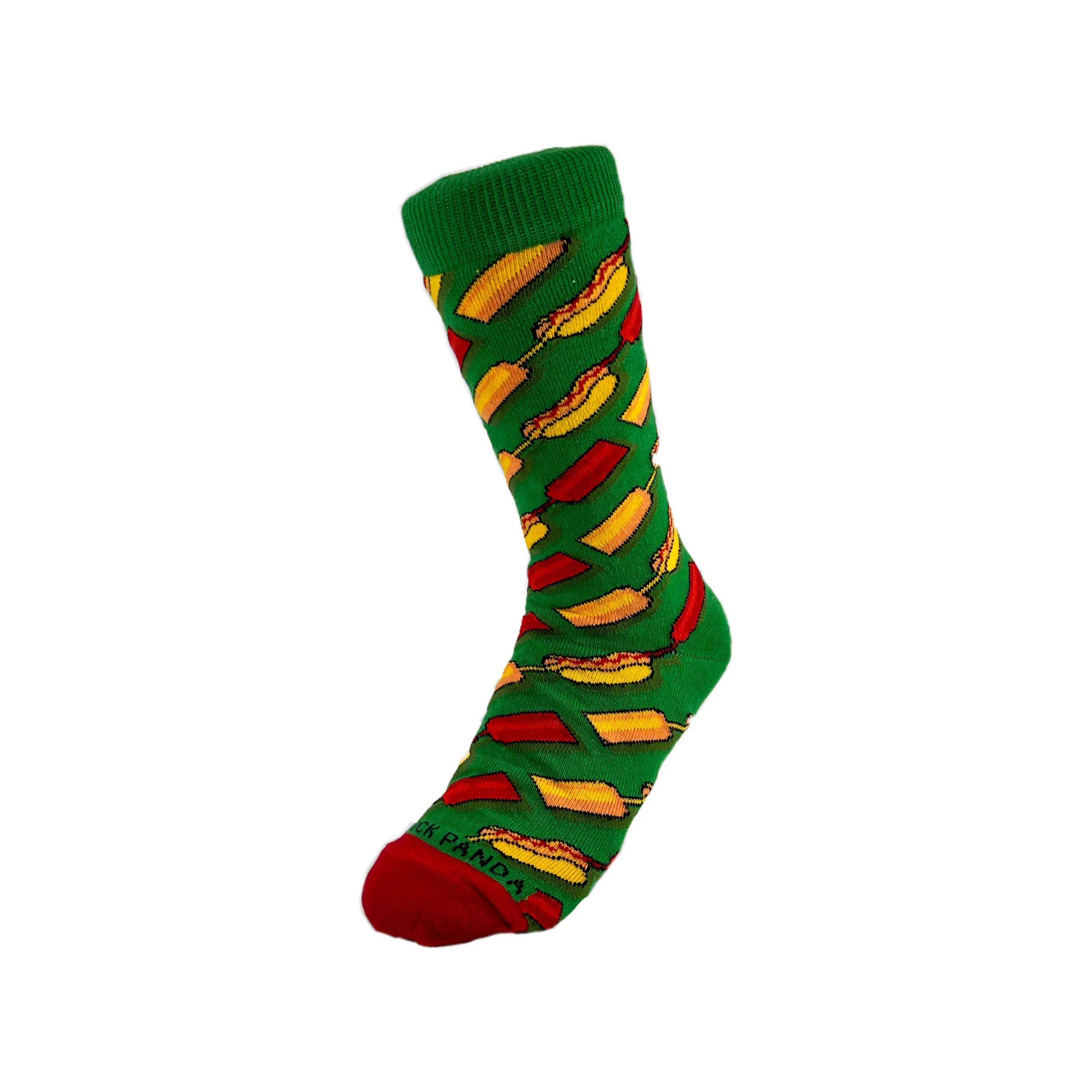 Hot Dog Picnic Socks from the Sock Panda (Adult Small -  Shoe Sizes 2-5)