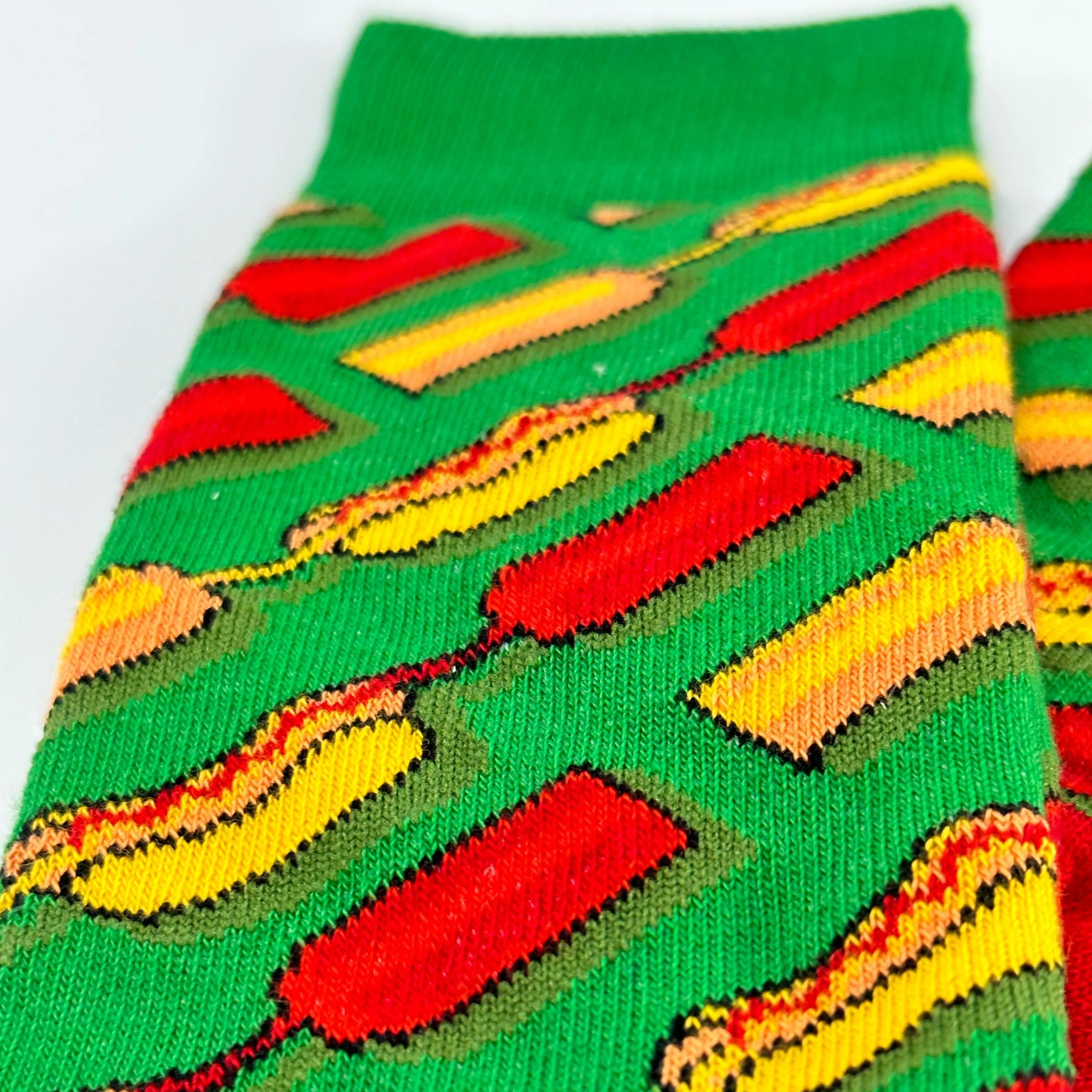 Hot Dog Picnic Socks from the Sock Panda (Adult Small -  Shoe Sizes 2-5)