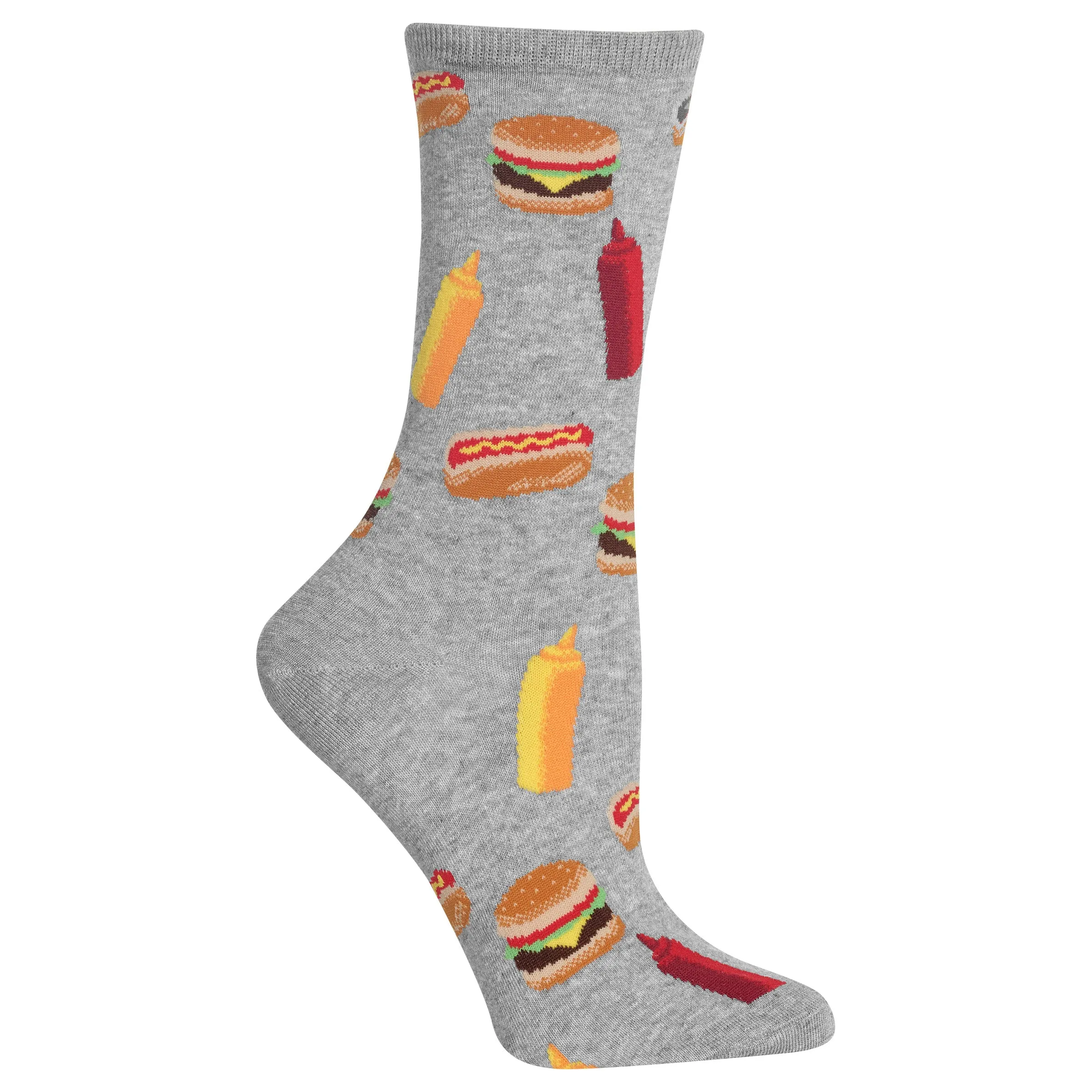 HOTSOX Women's BBQ Food Crew Socks