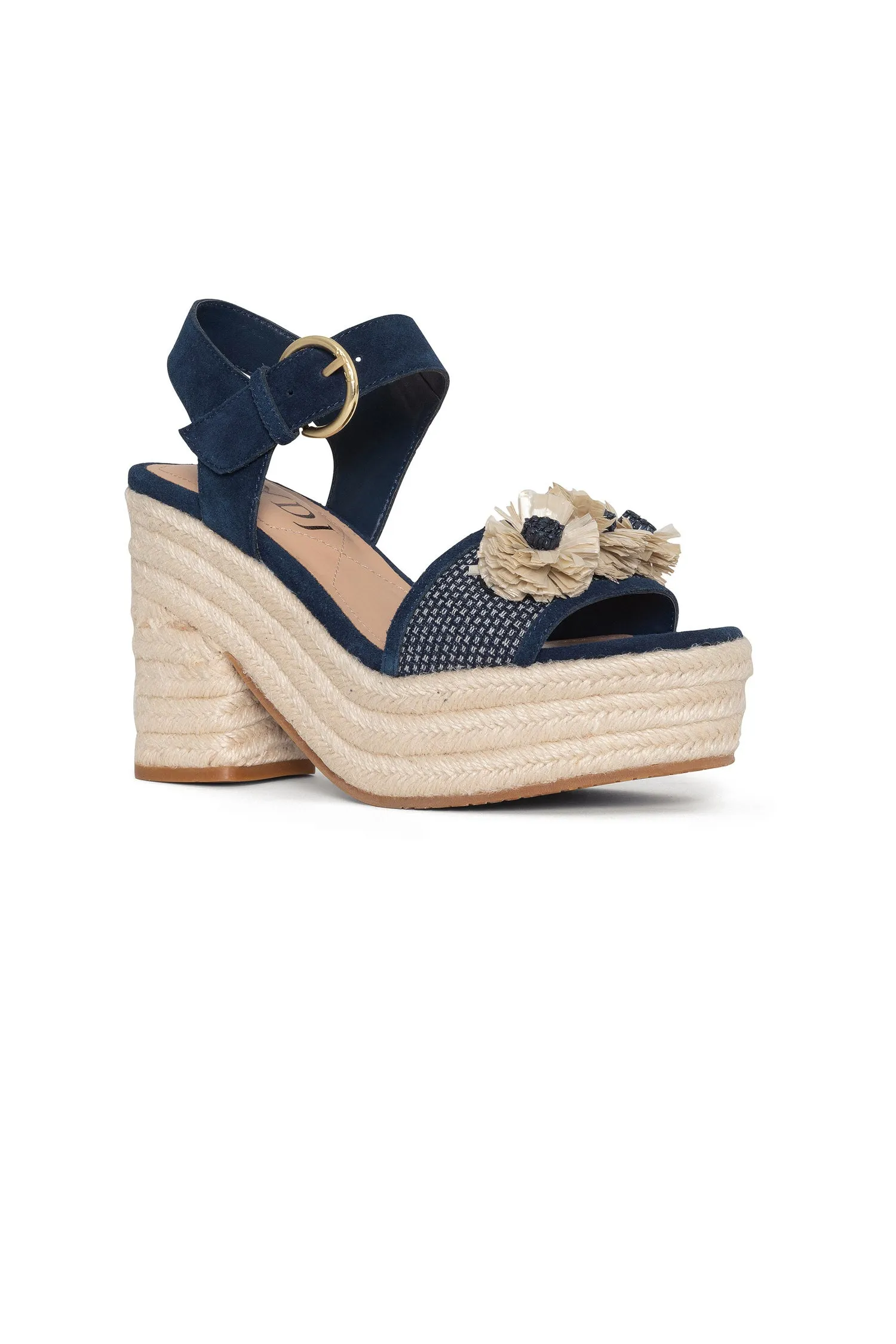 Houston Platform Sandals - Indigo