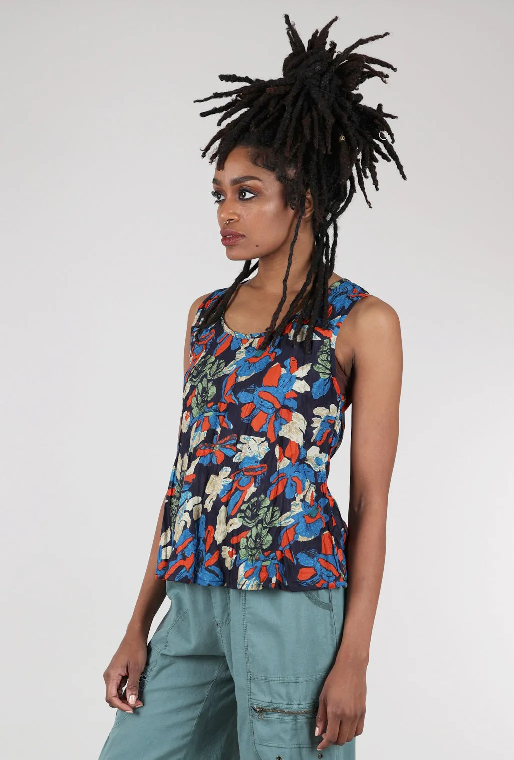 Jus Top, Multi Floral Bright