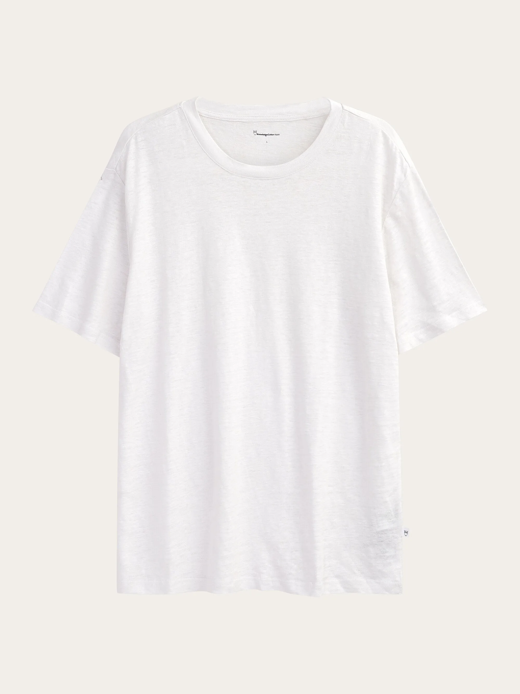 Linen t-shirt - Bright White