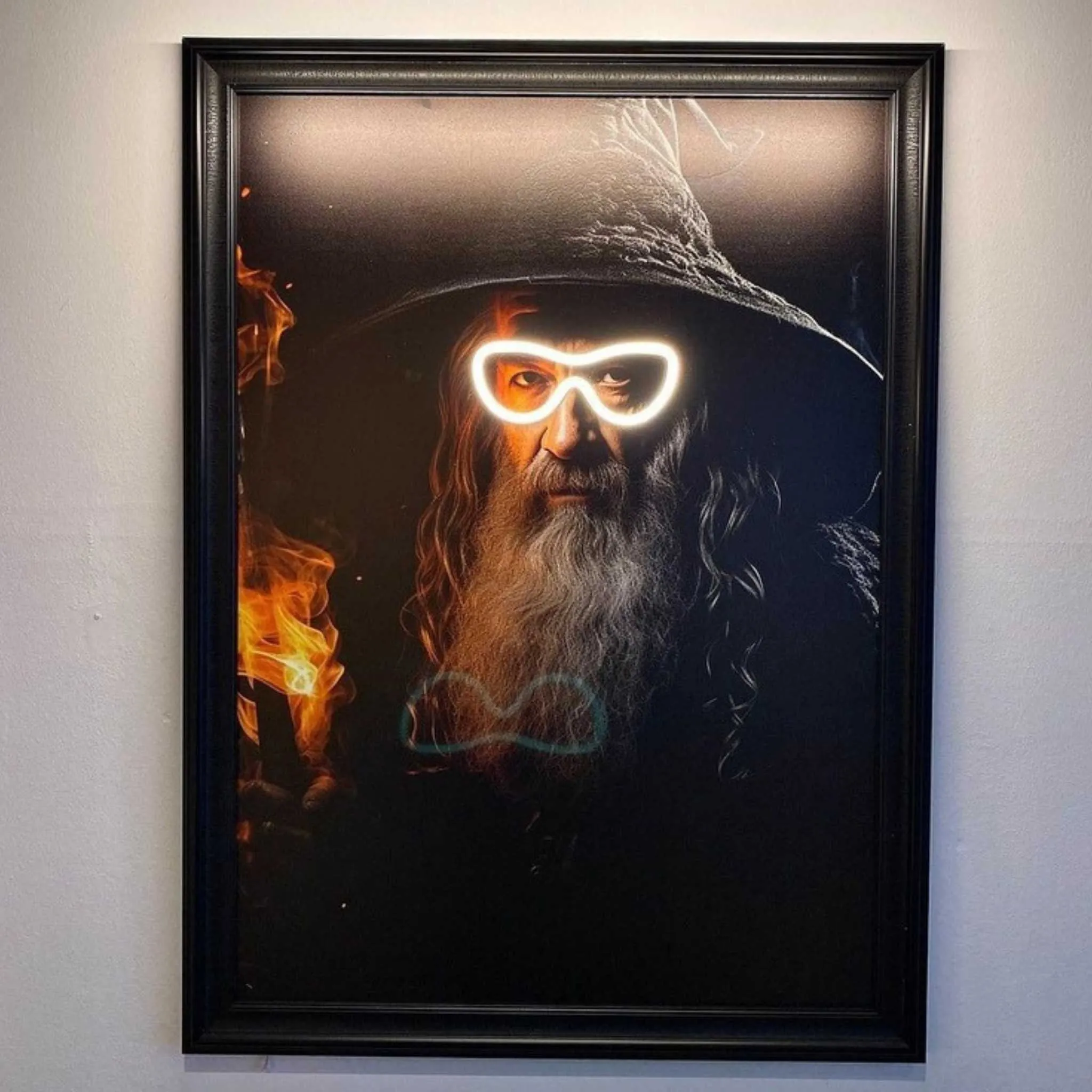 Mystical Gandalf: Neon Sign Wall Art