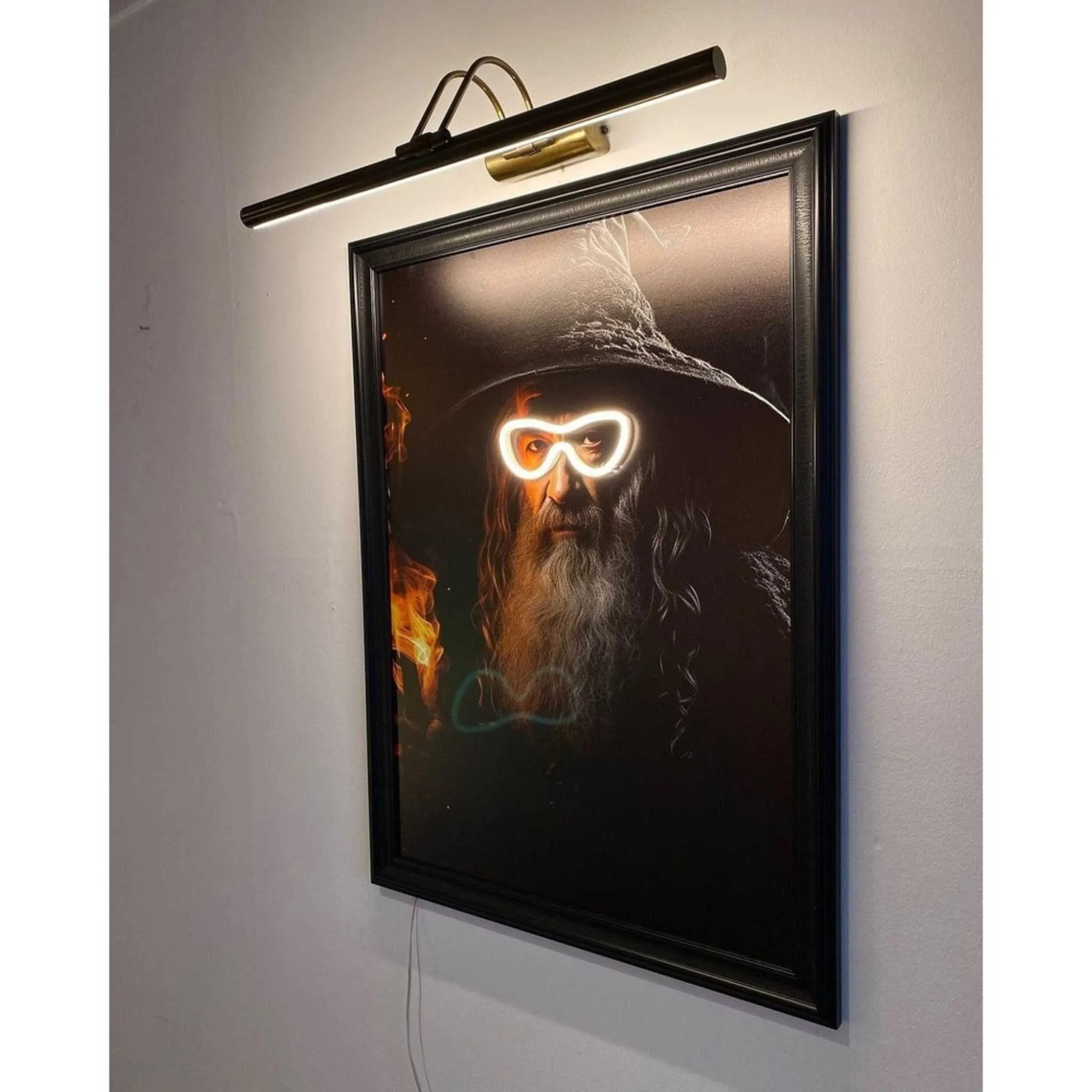 Mystical Gandalf: Neon Sign Wall Art