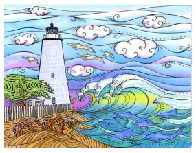 Ocracoke Waves Print