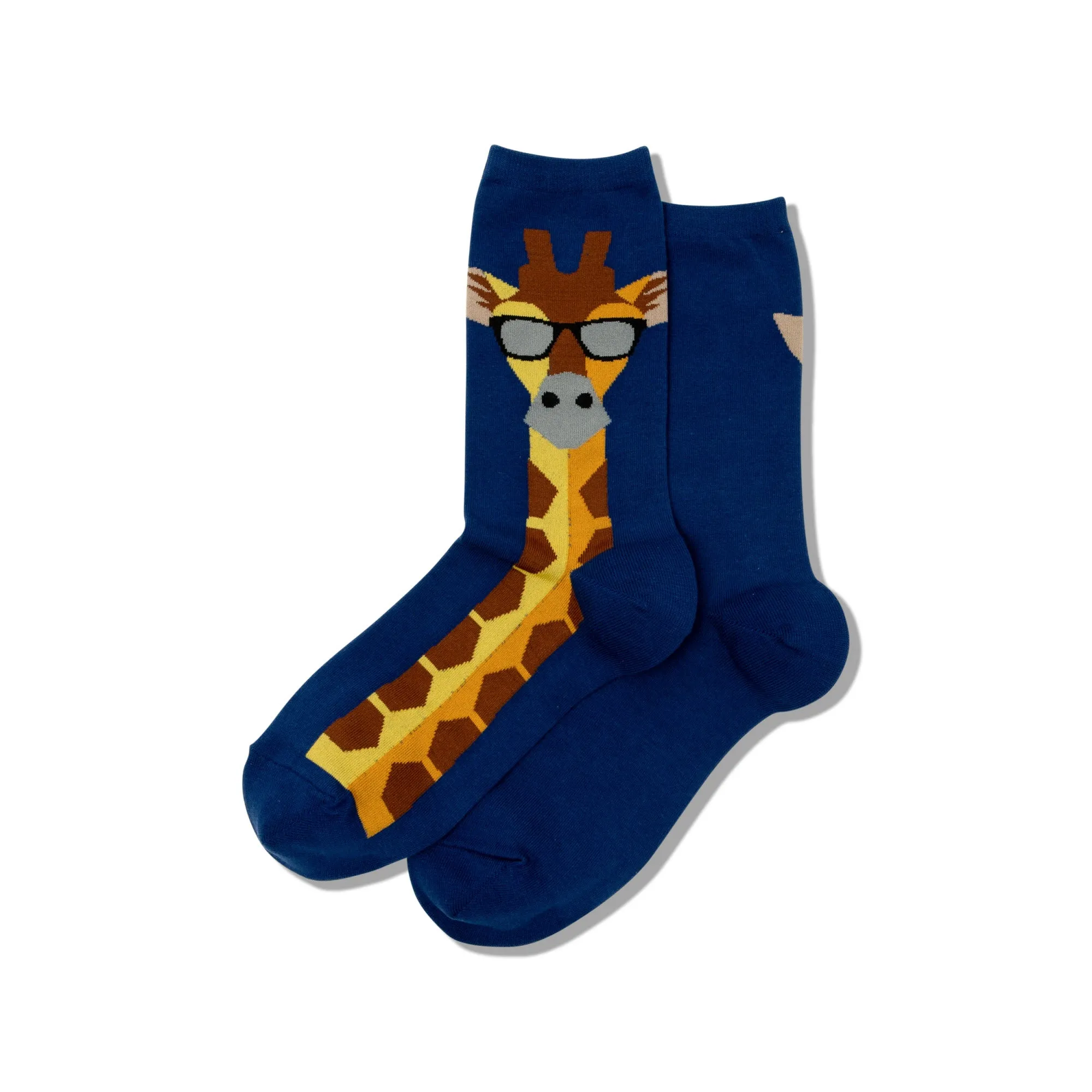 "Giraffe" Crew Socks by Hot Sox-Medium