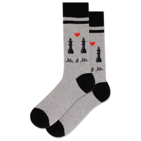 "Mr. and Mr." Cotton Crew Socks by Hot Sox