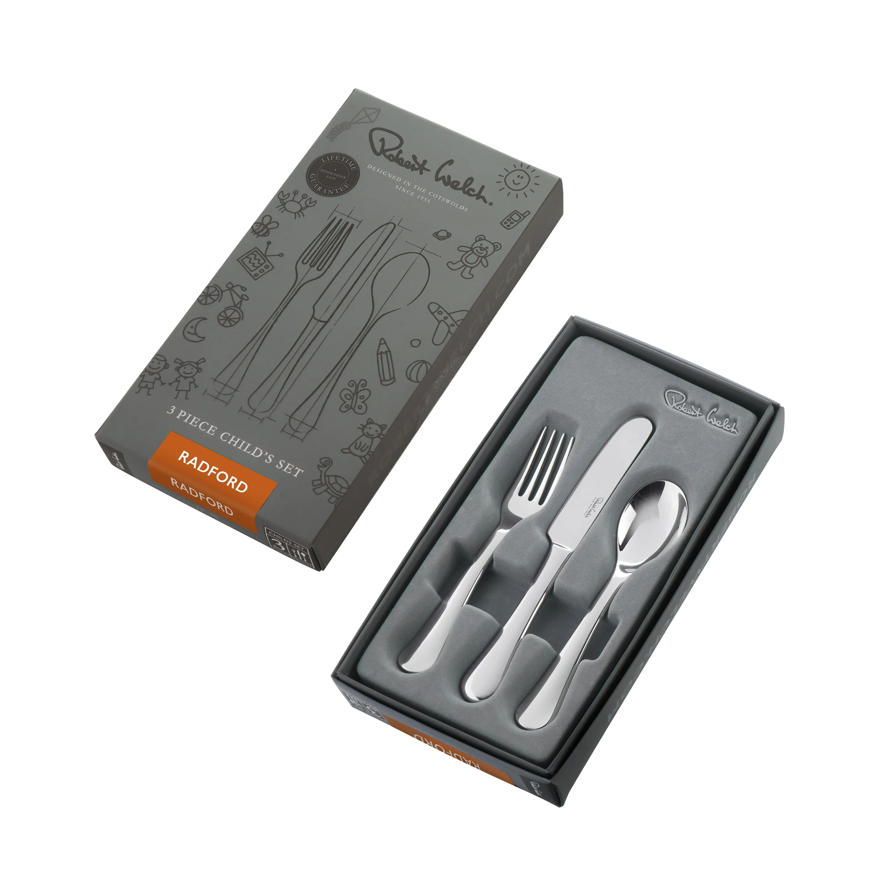 Radford Bright Children's Cutlery Set, 3 Piece