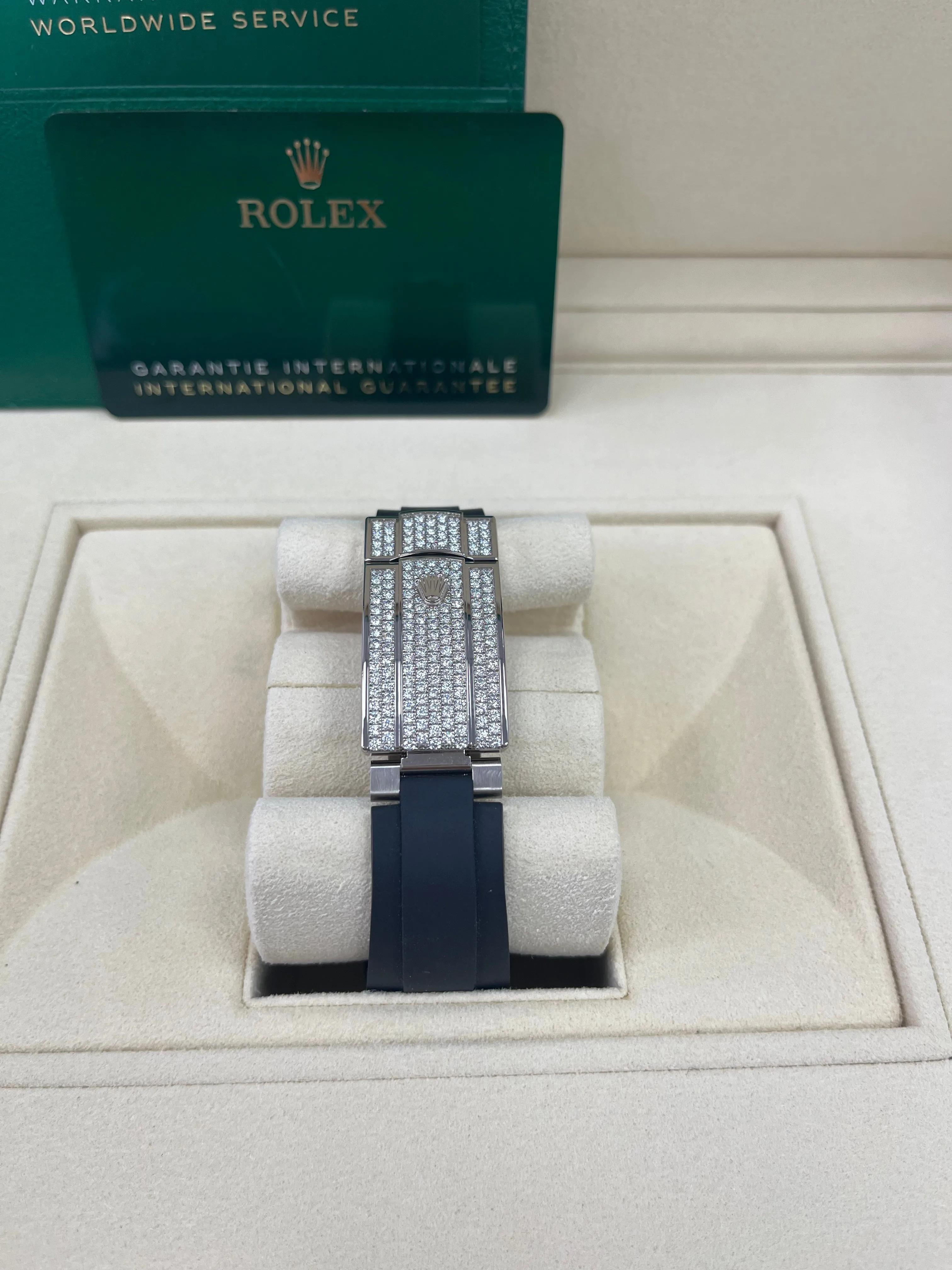 Rolex Sky-Dweller Meteorite Diamonds Baguette Dial Factory Diamonds (Reference # 326259tbr)