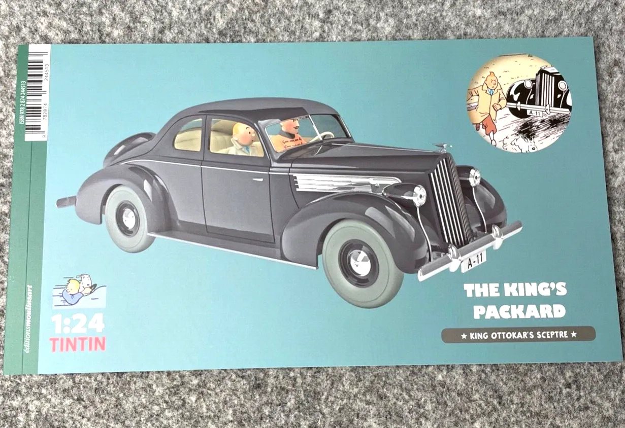 VOITURE TINTIN 1/24 29928 Packard 6: King Ottokars Sceptre Hachette car #28